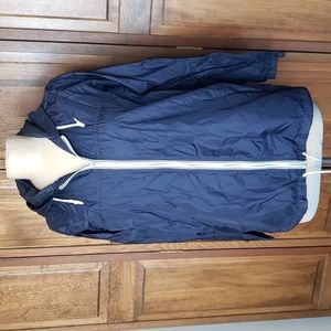 Eddie Bauer 100% Nylon Hooded Wind Breaker Jacket Sz S